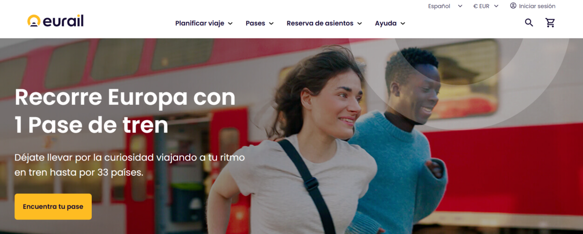 pagina web de Eurail