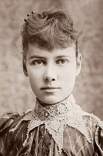 retrato Nellie Bly periodista vuelta al mundo 1890