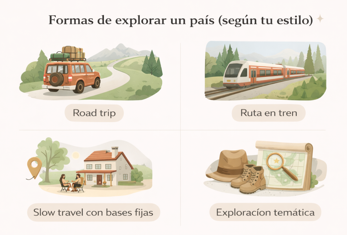 formas de recorrer un país