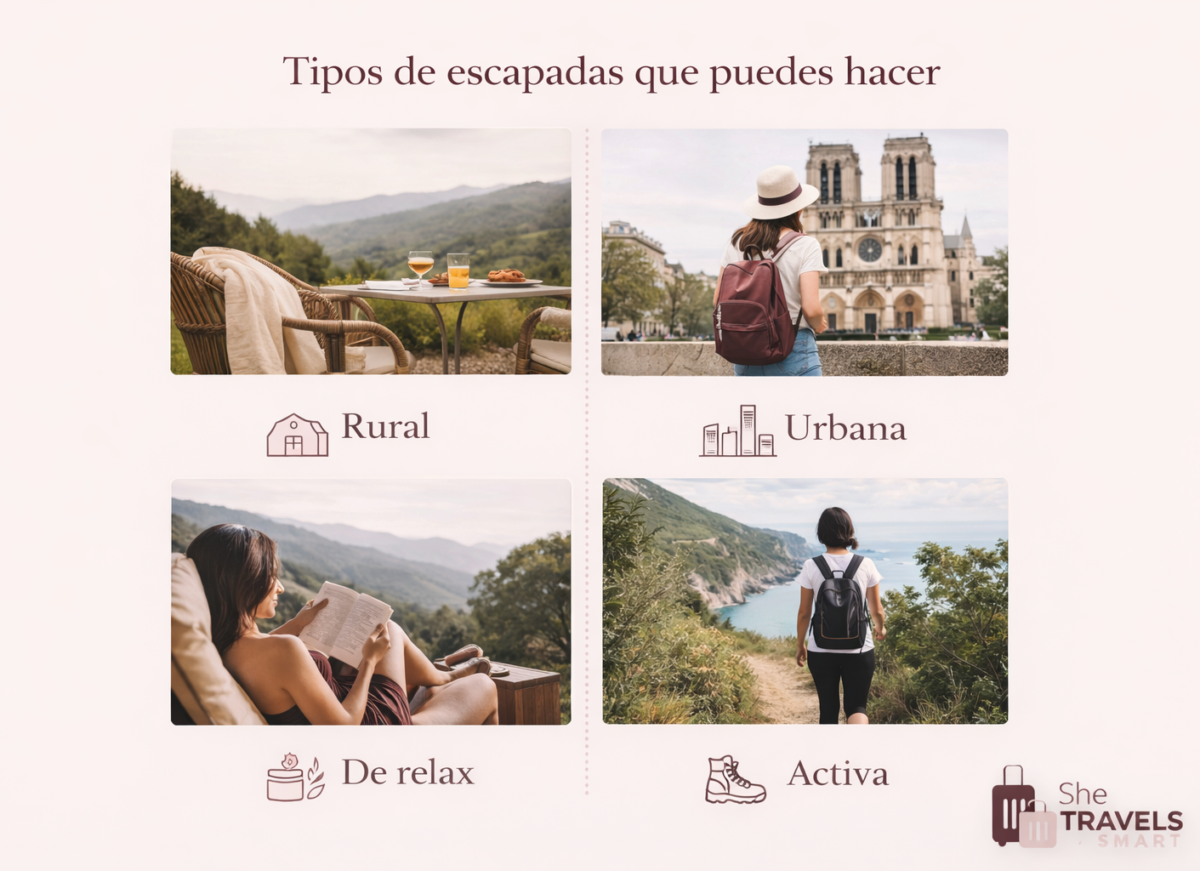 tipos de escapadas de fin de semana