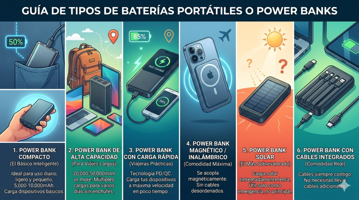 tipos de power banks