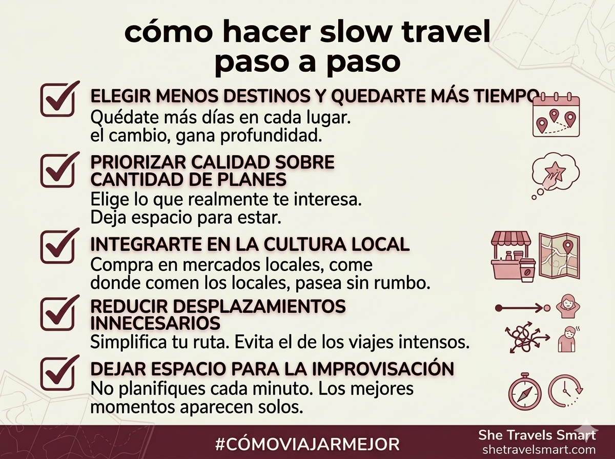 slow travel paso a paso