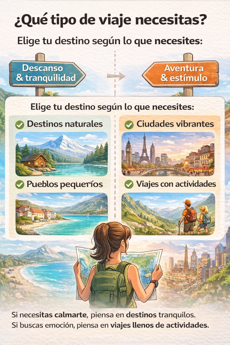 tipo de viaje que necesitas