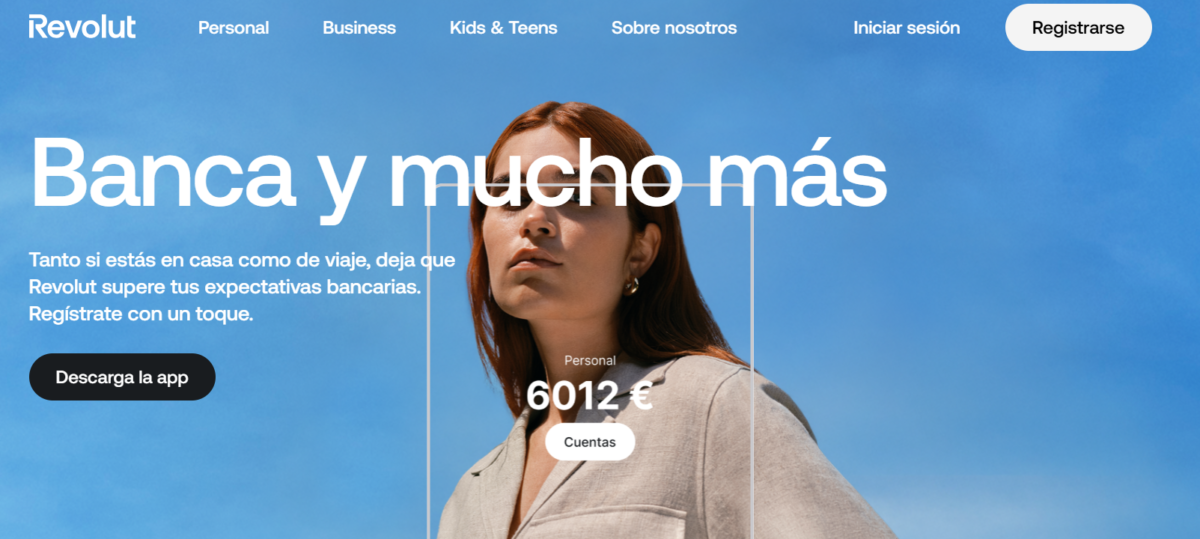 página web de Revolut para pagar en viajes al extranjero sin comisiones