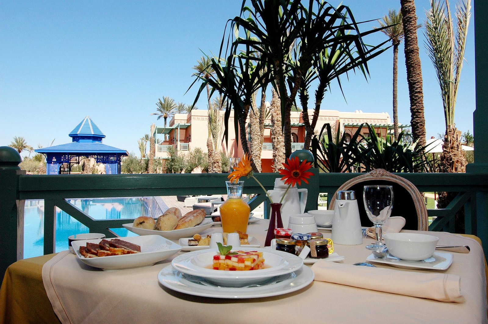 desayuno ofrecido en un hotel todo incluido