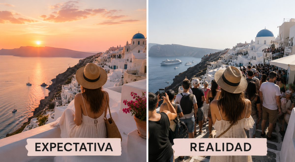 por qué un destino decepciona expectativa vs realidad