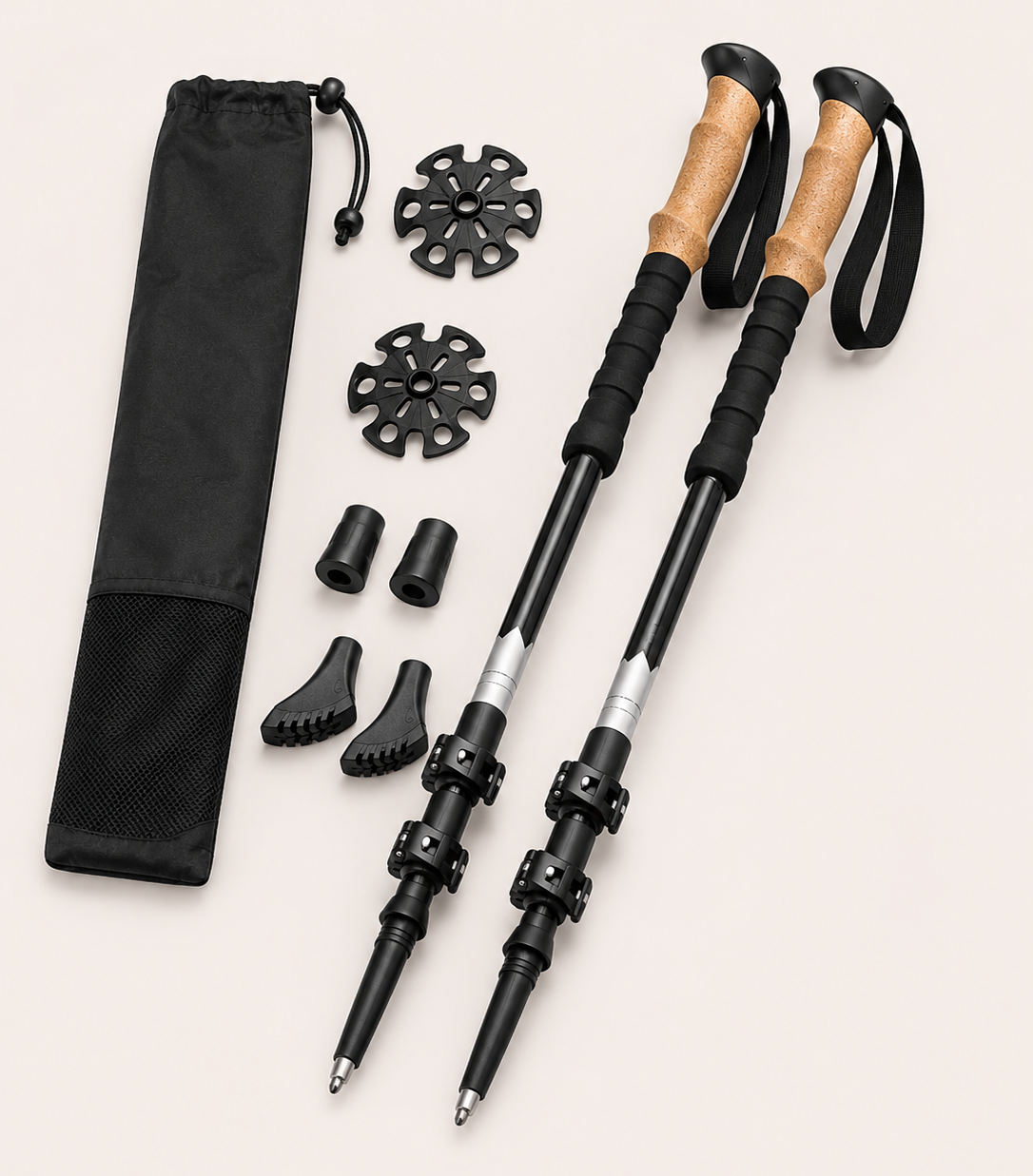 esenciales para el camino de santiago bastones de senderismo ajustables