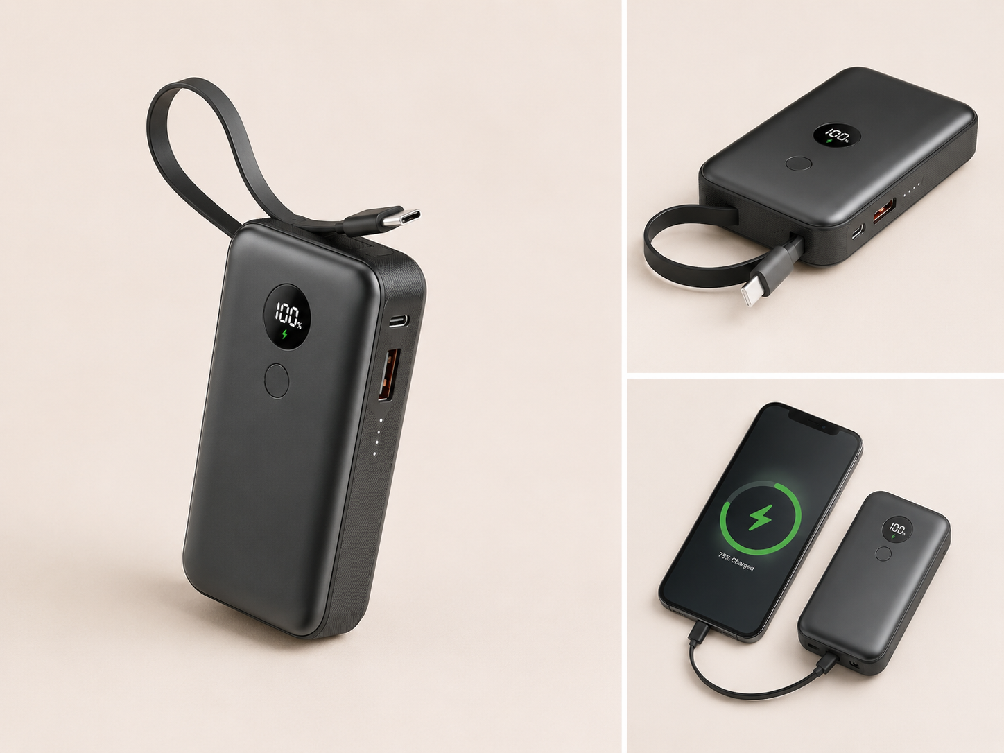 esenciales de viaje para ir a la playa en verano power bank portátil