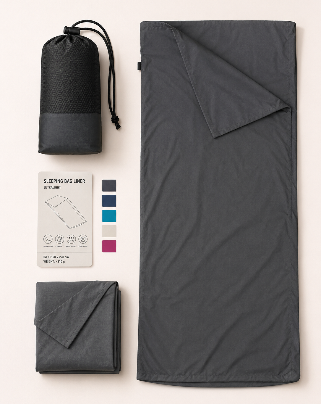 esenciales para el camino de santiago saco sabana compacto y ligero