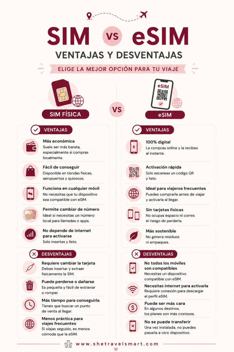 sim vs esim ventajas y desventajas