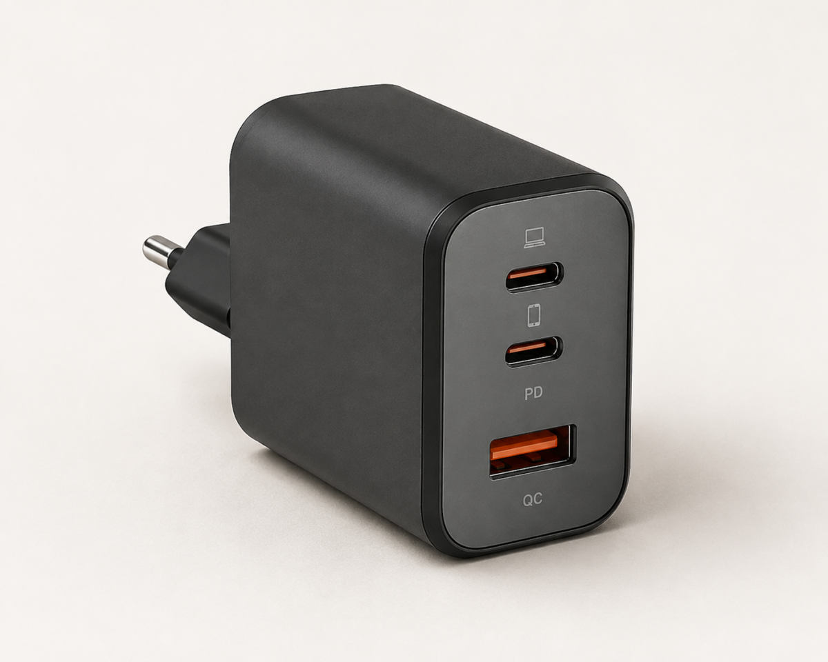 cargador usb con varios puertos para cargar dispositivos electrónicos en el camino de santiago
