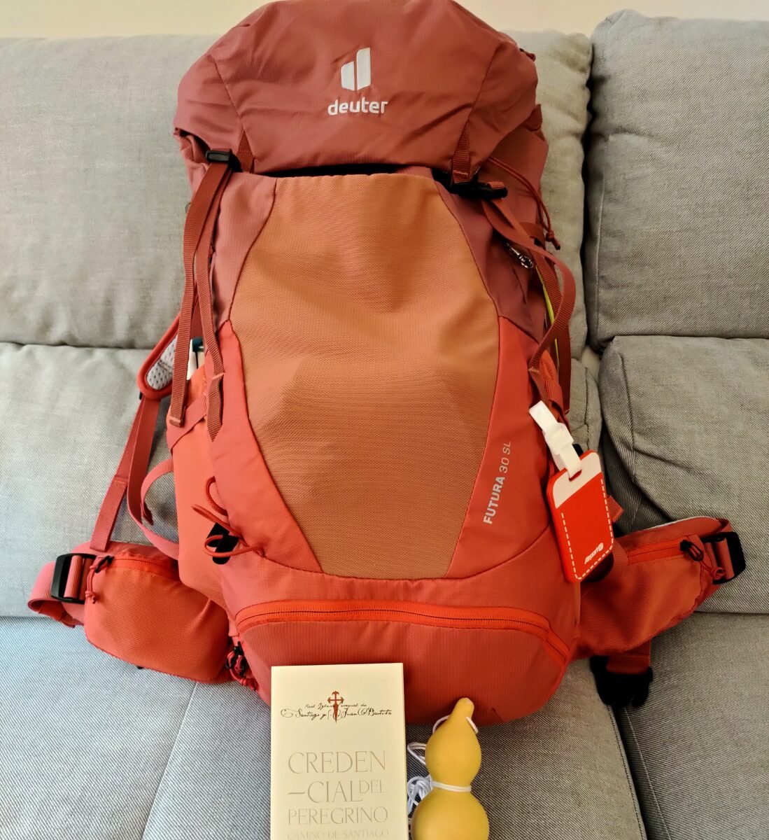 Mochila de 30 litros utilizada en mi primer Camino de Santiago
