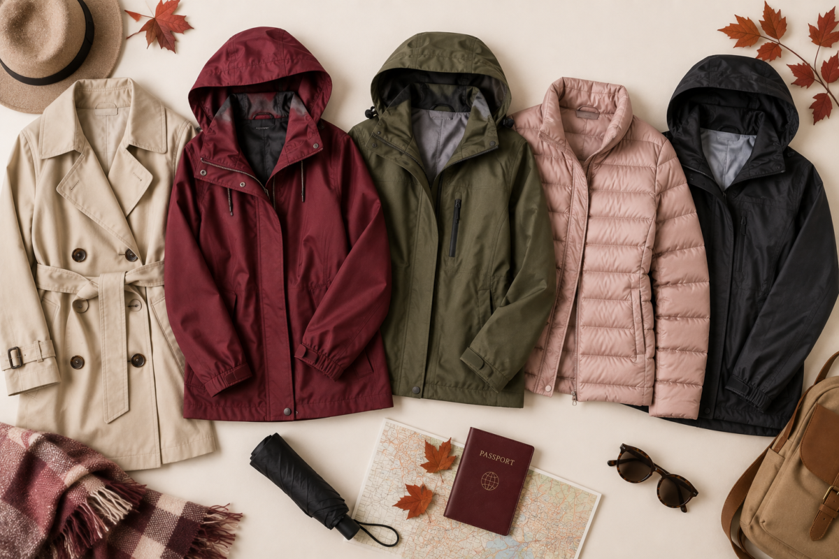 Ropa para viajar en otoño con prendas fáciles de combinar como tercera capa